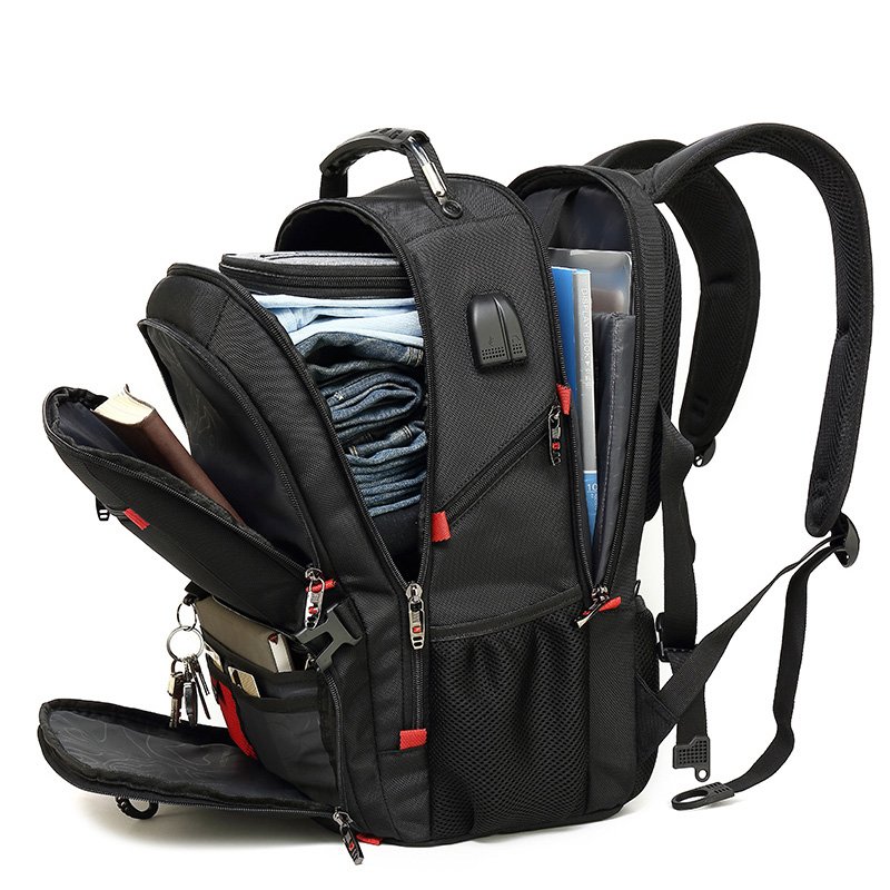 high-capacity nylon business laptop backpack for men backpack bag for school travel backpack