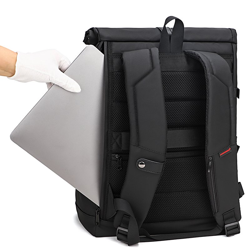 KOOGER Waterproof 15.6 inch Rolltop Laptop Backpacks School Bags with usb Daily life for Business College Travel