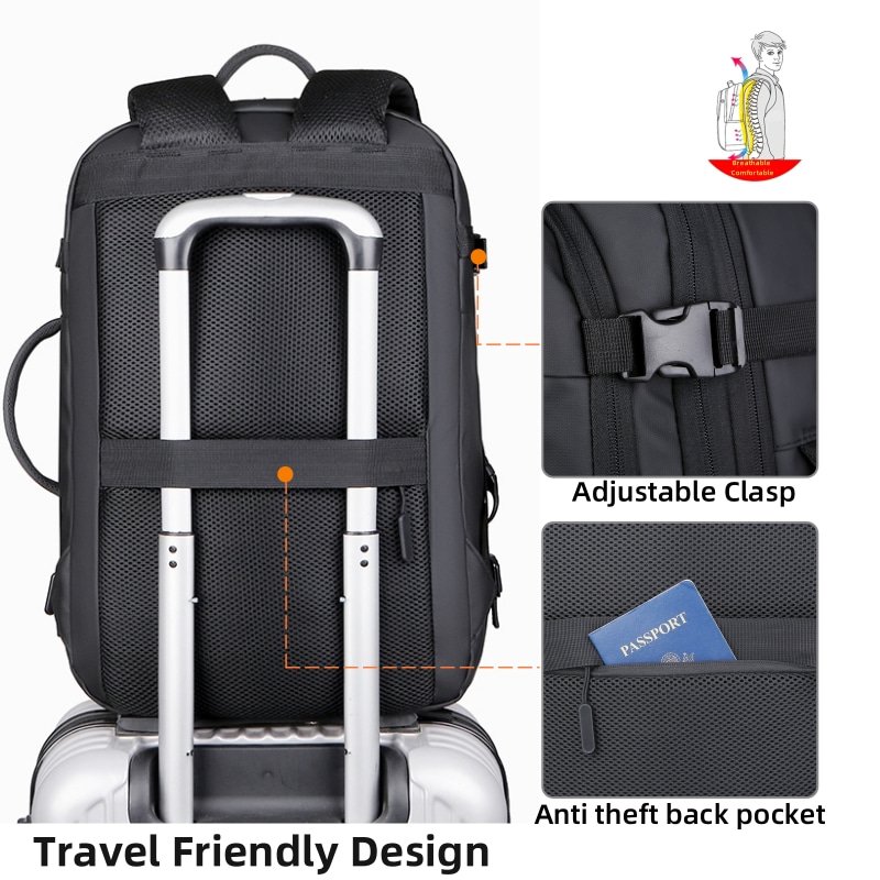 Good Selling Beg Bag Computer Waterproof Pack Large Man Bagpack Laptop Backpack Business Anti Theft 16" Polyester Fashion Unisex