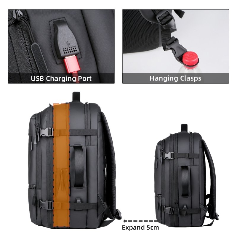 Good Selling Beg Bag Computer Waterproof Pack Large Man Bagpack Laptop Backpack Business Anti Theft 16" Polyester Fashion Unisex