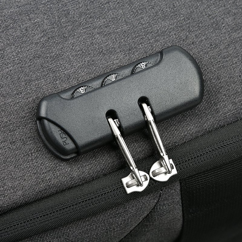 Men's Business Laptops Backpack Waterproof Backpack with USB Charger Port Fashion Polyester Male Waterproof Notebook Bag Nylon