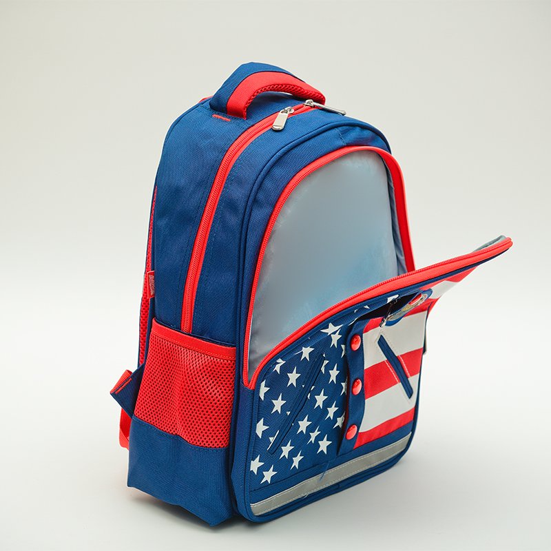America Style Custom High Quality Multi-function Canvas University Student School Bags Laptop Backpack