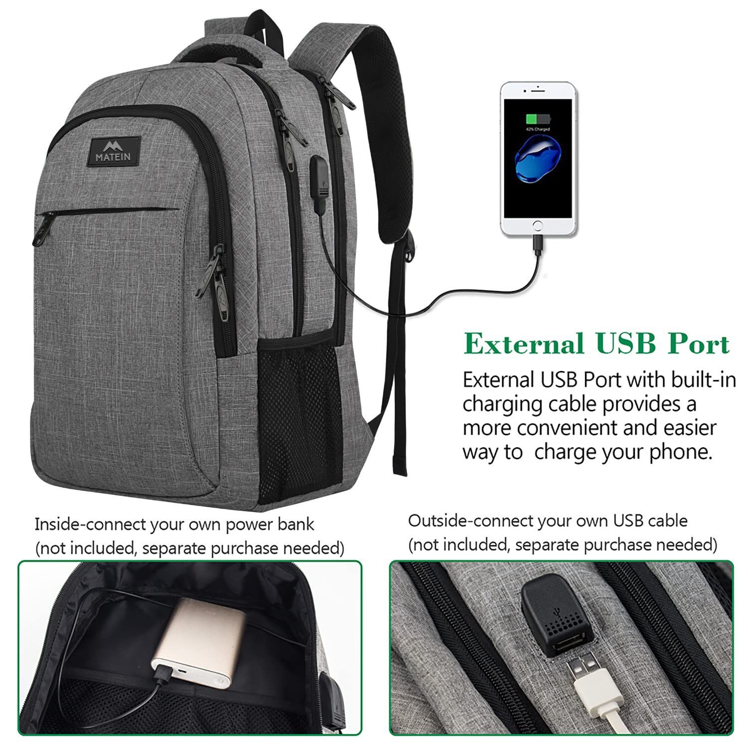 July Hot Selling Custom Logo Men Computer Backpack Recycled Oxford Laptop Backpacks 18 Inch