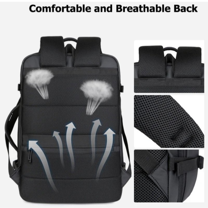 10pcs Custom Logo Waterproof Anti Theft School Computer Backpack Large Travel Business Bag with Men Portable Laptop Backpack