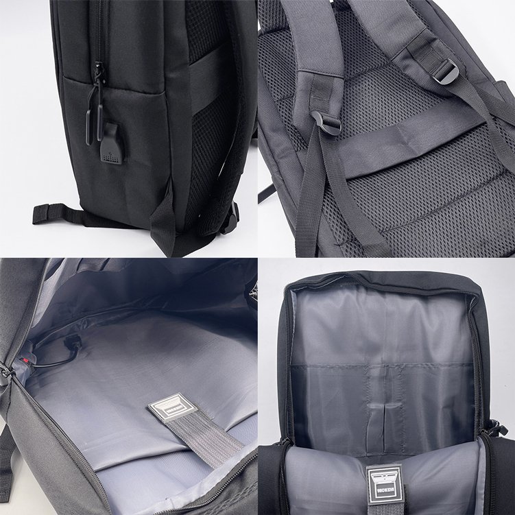 Fashion Notebook 15.6 Inch Large Capacity Professional Laptop Backpacks with Reflective Tape