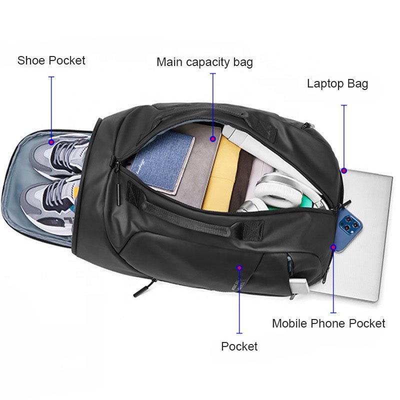 Fashion Multi-function Smart USB Charging Notebook Bags Laptop Messenger Bag Handbag Men Travel Backpack