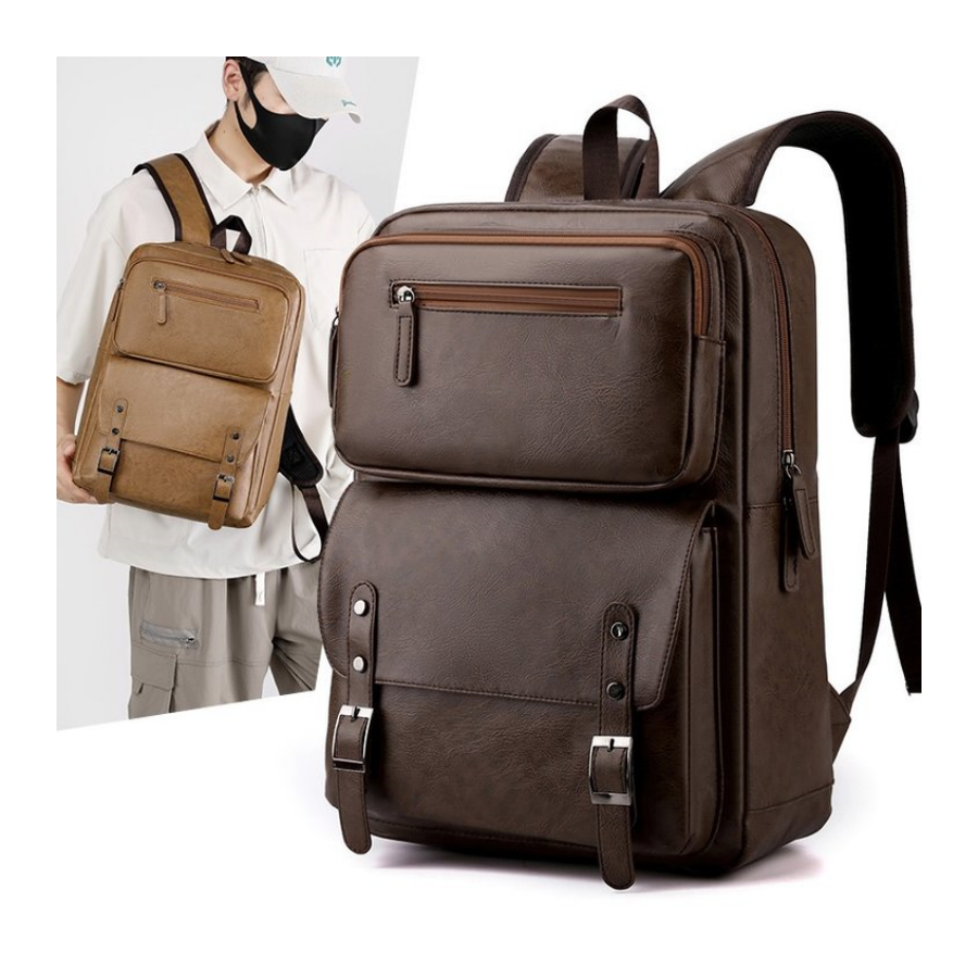 Business computer backpack men's and women's convenient lightweight USB interface wear-resistant waterproof backpack