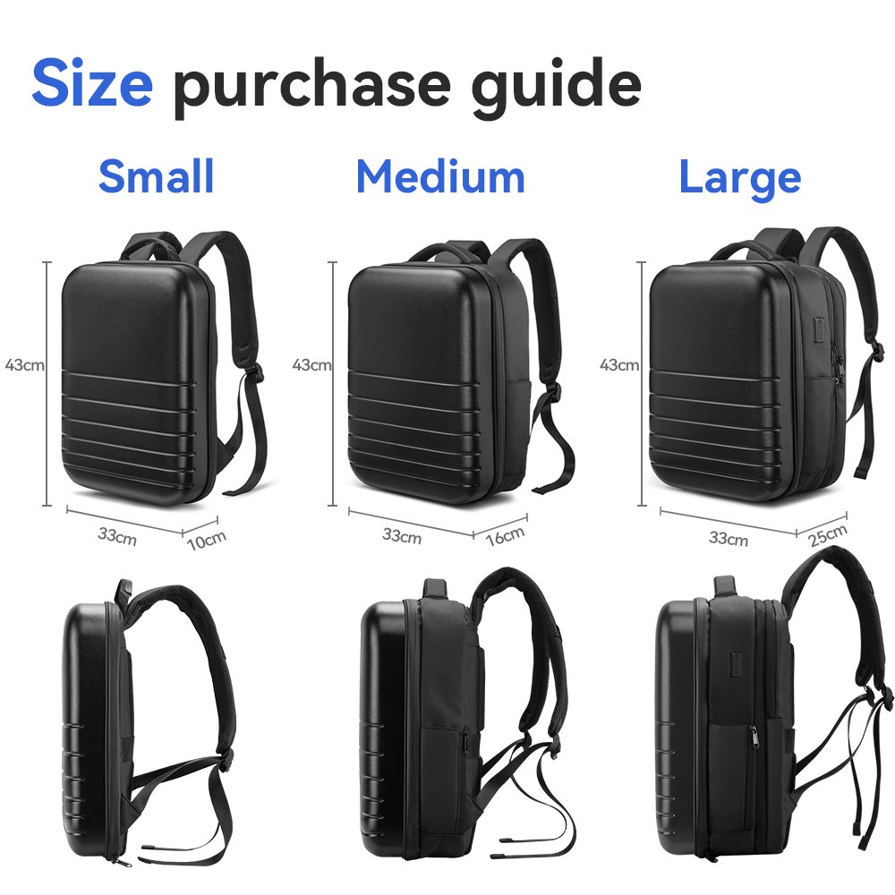 Luxury Waterproof Back Pack New Custom Logo Hardshell Backpacks for Men Travelling Laptop Backpack Bag