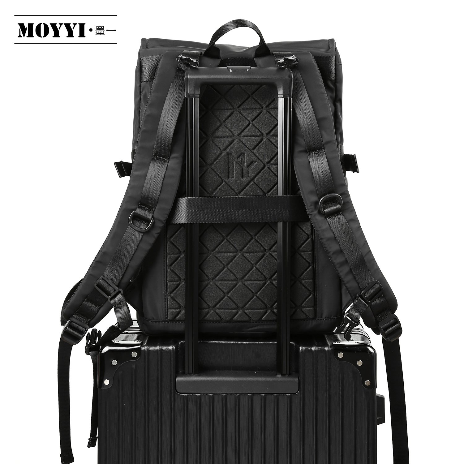 Custom Logo Roll Top Bag For Men Waterproof Multifunction Expansion Laptop Rucksack for Men Roll Top Backpack