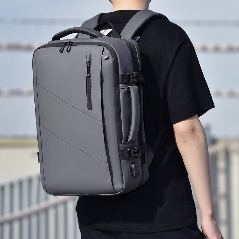 Businessf Backpack Usb Waterproof Computer Bag Laptop Backpack With Large Capacity And Expandable Backpack For Men