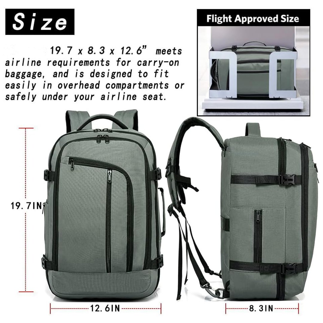 YOUK Custom 40-Liter Weekender Carry Backpack Anti-Theft Waterproof Business Travel Laptop Backpack for Outdoor Use