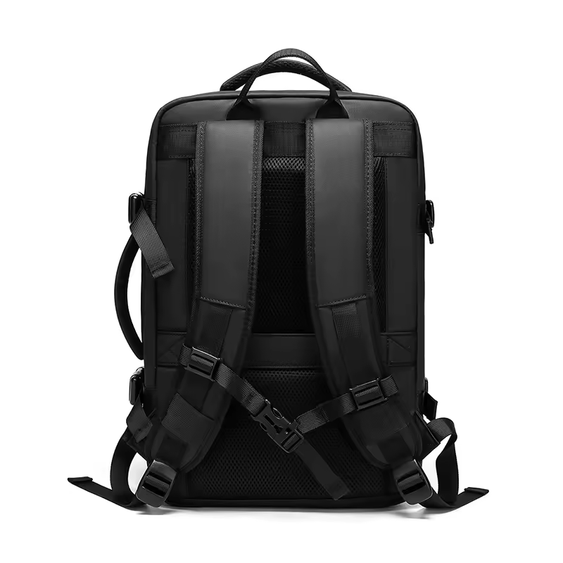 Nylon Black Laptop Backpack Bagpack for School Business Bag Backpacks with Usb Charging Port