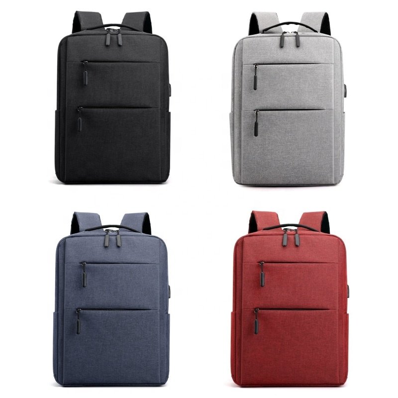 New Style Business Material Waterproof Antithief Nylon Usb Charging Port Travel Men School laptop Backpack