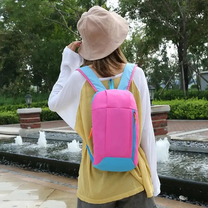 Custom Printed Logo Backpack School Bags For Student 600d Oxford Foldable Bag With Pocket Rucksack Schoolbag For Kids Back Pack