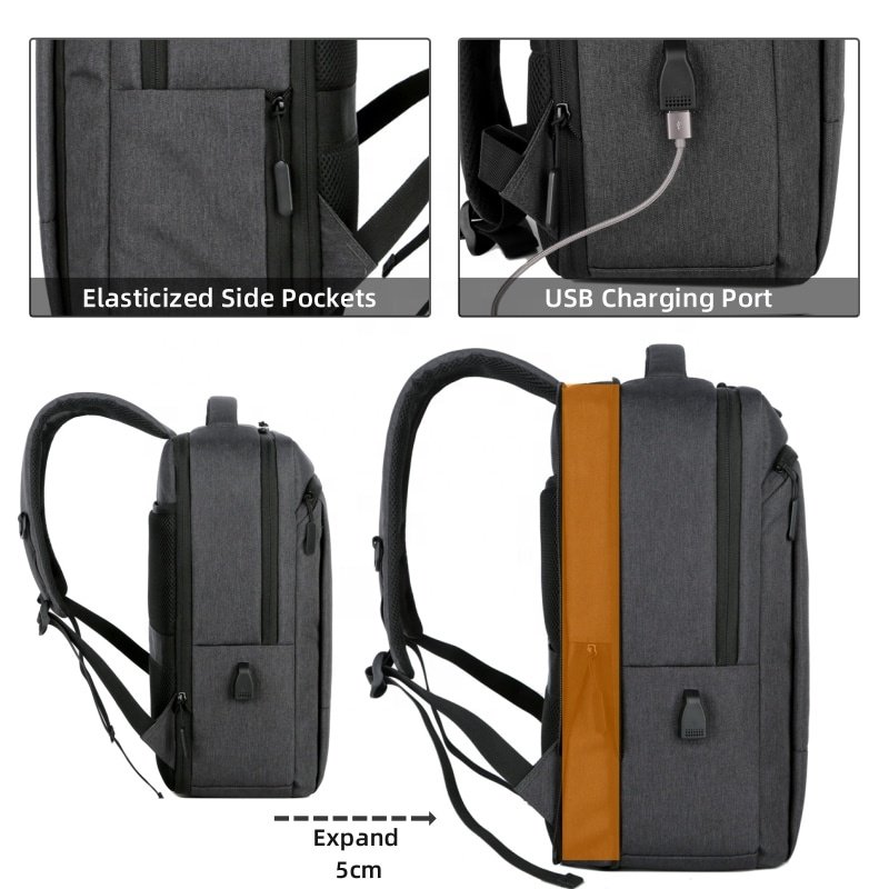 New Product Business Usb Anti Theft Beg Large Designer Travel Man Bag Pack 17" Laptop Backpack