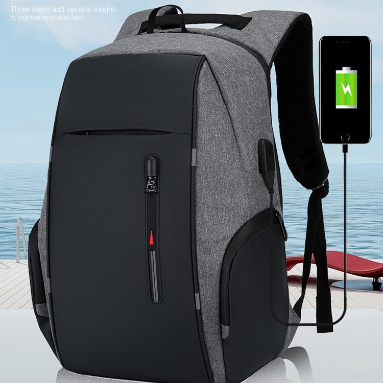 Custom High Quality Multi-function Canvas Men's Laptop Backpack With USB Charging Port laptop backpacks