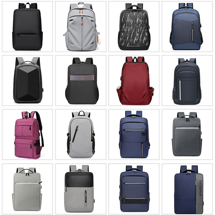 Black Bag Usb Computer Student 13inch Charging Business Laptop Travel Backpack For Men