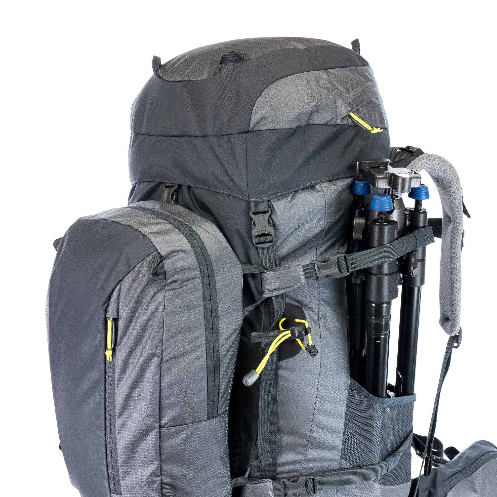65 +15 Backpack 80L camping hiking backpack bag liter internal frame pack with detachable daypack for camping