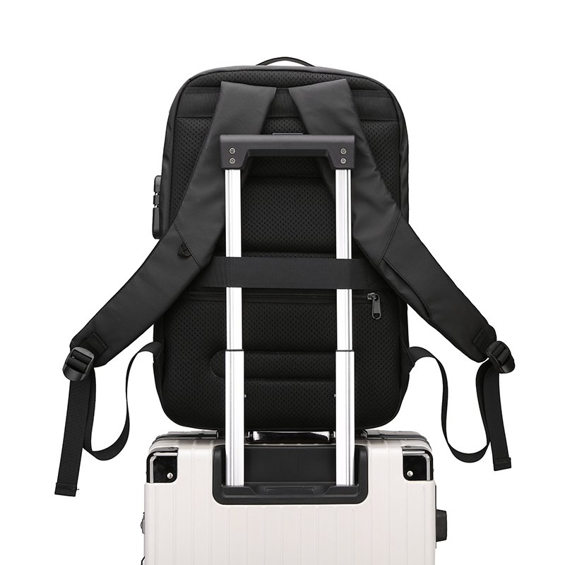 Marksman Men Luxury Combination Lock Business Computer Bag Anti Theft Smart Laptop Backpack with USB Charging Port