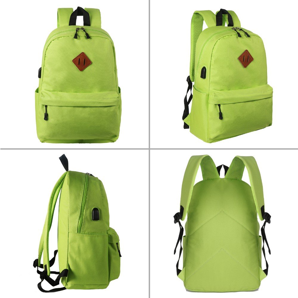 Popular usb port laptop backpack waterproof men