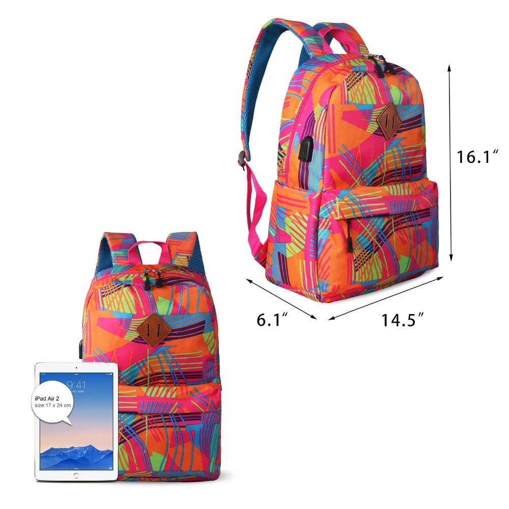 Popular usb port laptop backpack waterproof men