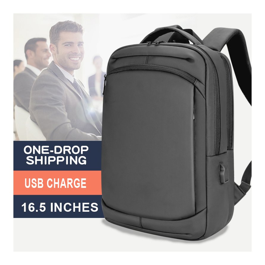 Custom Logo Waterproof Casual Laptop USB Charging Travel Sports Duffel Business Bag Backpacks