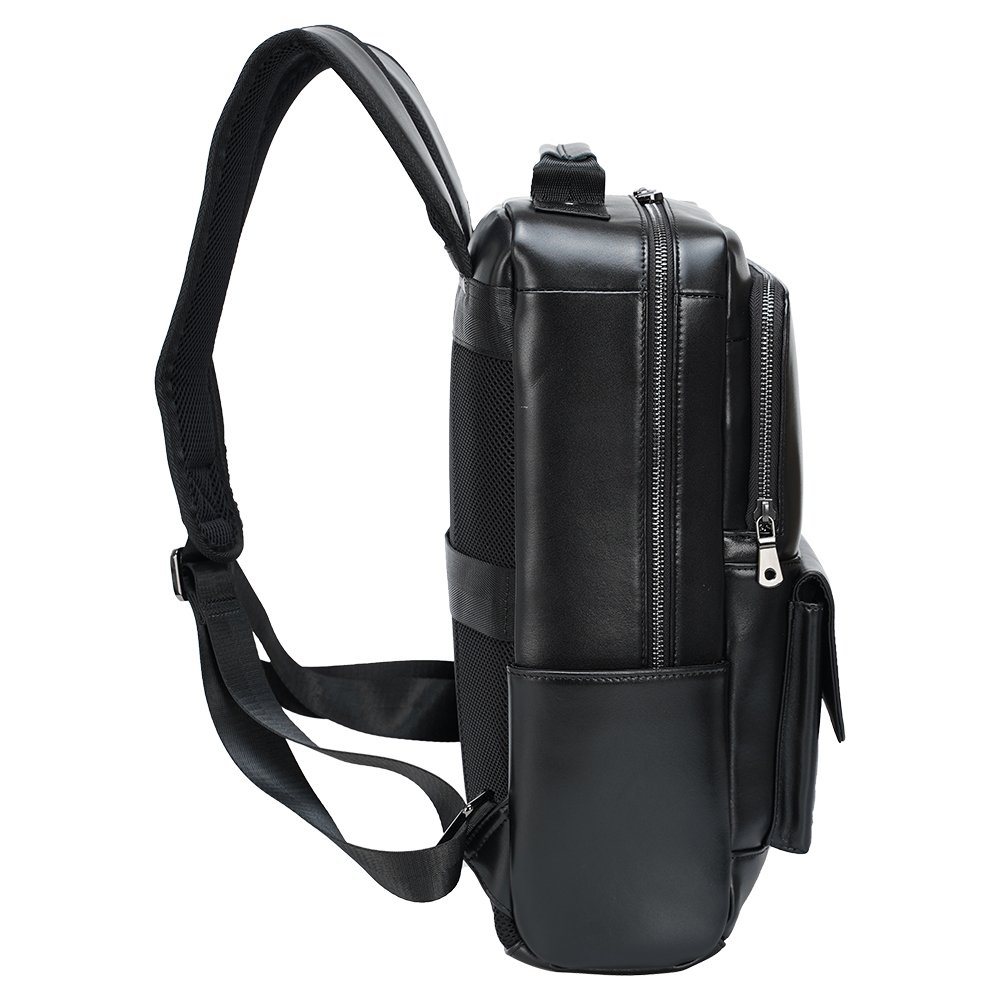 Back Pack Laptop Bag Business Real Leather Backpack Unisex Genuine Leather Casual Hiking Travel Laptop Backpack for Men