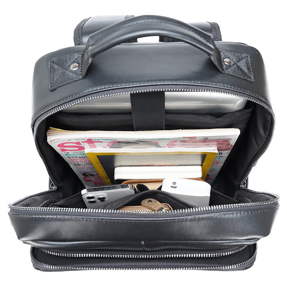 Back Pack Laptop Bag Business Real Leather Backpack Unisex Genuine Leather Casual Hiking Travel Laptop Backpack for Men