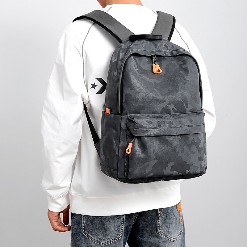 USB interface waterproof Notebook Backpack Chinese factory Wholesale Custom Men's mochilas Leather business Travel Backpack