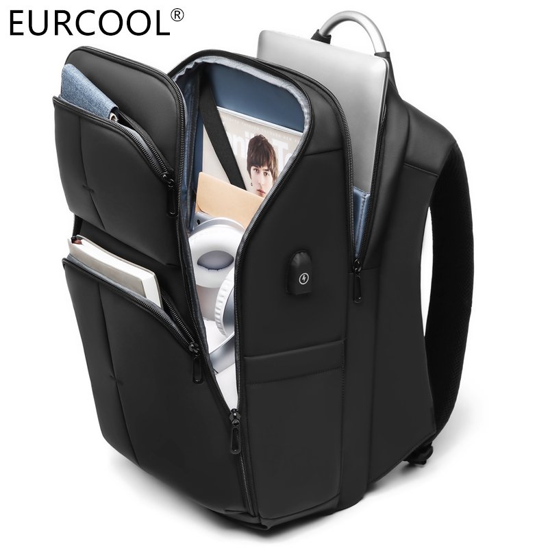 Sac a Dos Ordinateur Portable 17.3 Pouces 50L travel backpack for men anti-theft waterproof with USB laptop vintage backpack