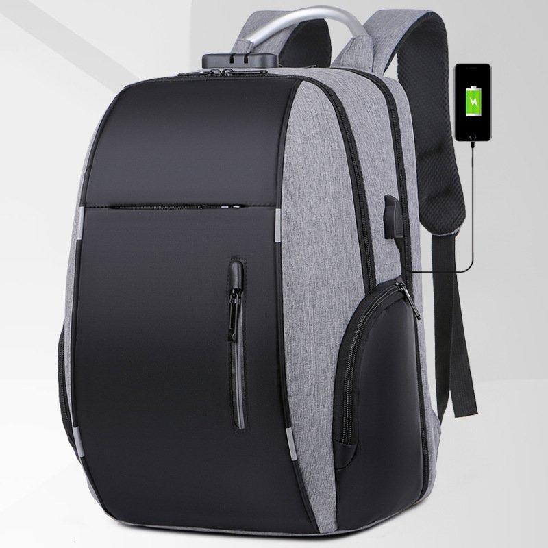 Factory Customized Light Slim Business Laptop Backpack Men Black Office Work Back Pack Bag For Women Unisex