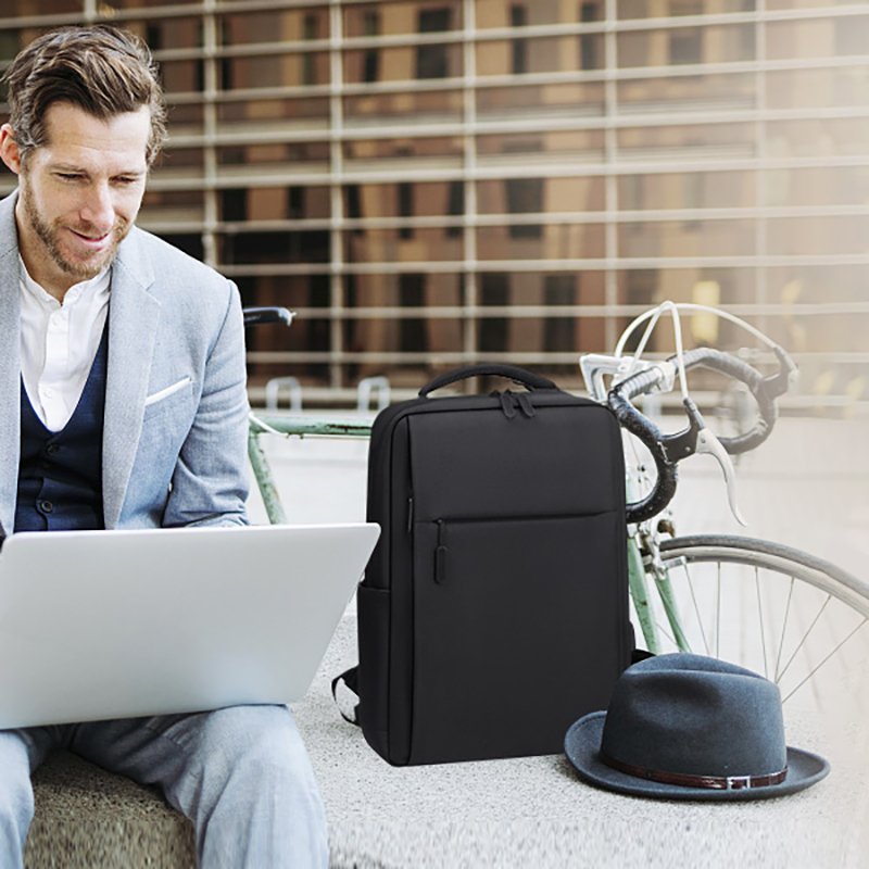 Logo Custom Multifunctional Simple Business USB Charging Port Casual Sports School Leisure Travel Computer Laptop Backpack Bag
