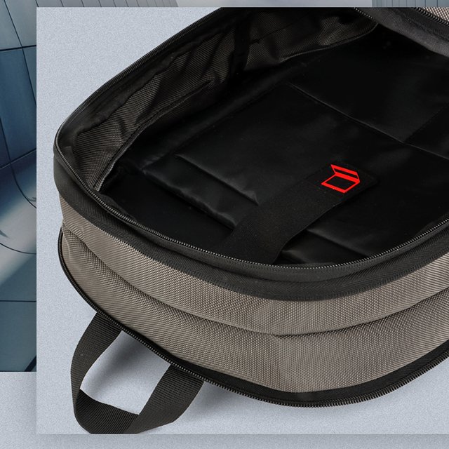 Black and gray multifunctional expandable business back pack women backpack