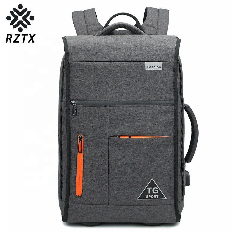 Customizable OEM Business Backpack Waterproof College Smart University Laptop Bag with USB Made from Leather Oxford Material