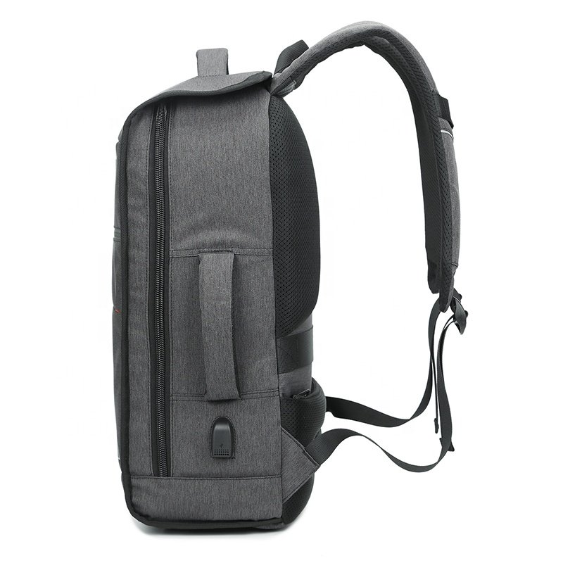 Customizable OEM Business Backpack Waterproof College Smart University Laptop Bag with USB Made from Leather Oxford Material