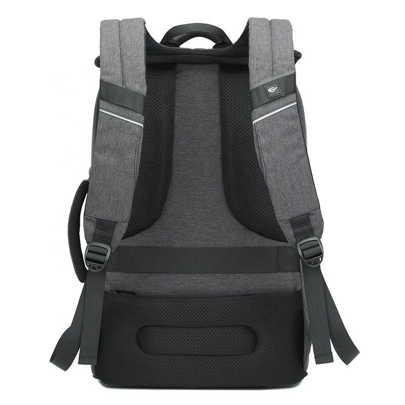 Customizable OEM Business Backpack Waterproof College Smart University Laptop Bag with USB Made from Leather Oxford Material