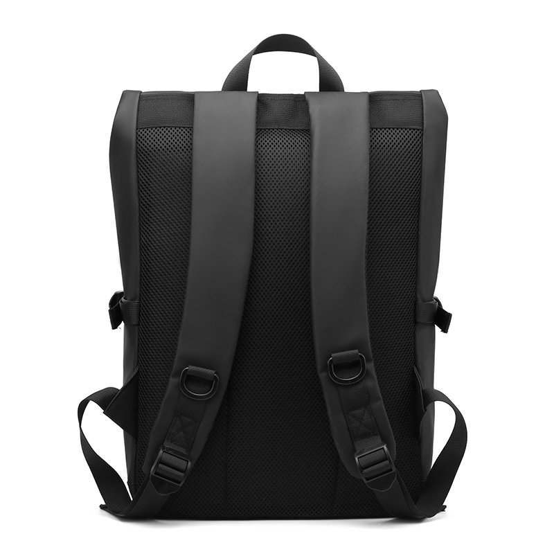 Custom men's travel roll top backpack New Waterproof leather foldable mochilas Student Women's School rolltop Laptop Backpacks