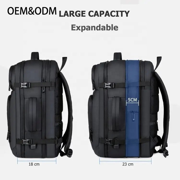Custom Logo Smart Backpack For Travelling Bagpack Mens Business Back Packs Laptop Travel Backpack Bag With USB Charging Port