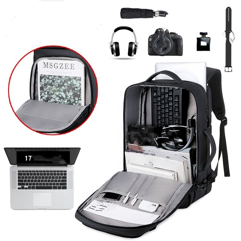 Custom Logo Smart Backpack For Travelling Bagpack Mens Business Back Packs Laptop Travel Backpack Bag With USB Charging Port
