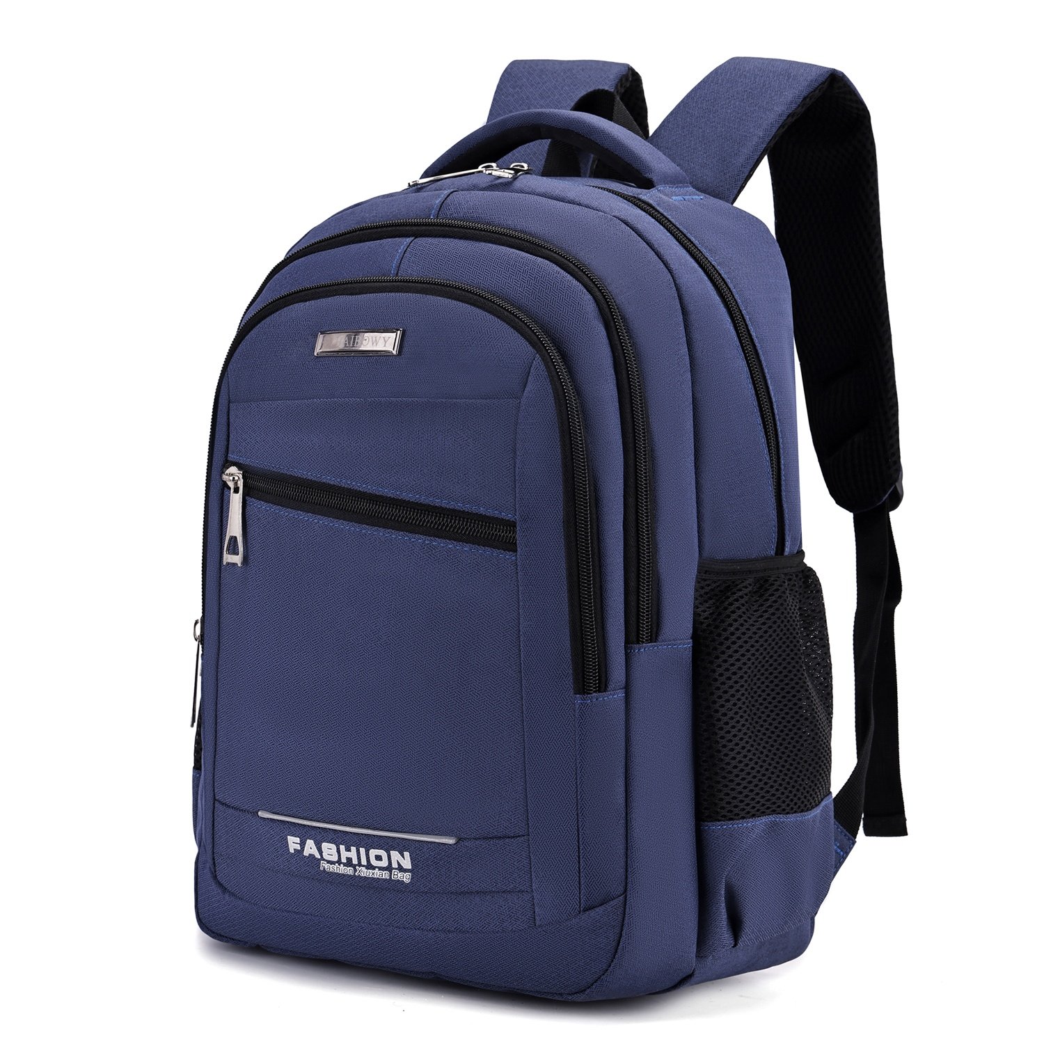 HAIBOWY Unisex Portable Lightweight Nylon Laptop Backpack Solid Color Universal College School Shoulder Bag for Business Study
