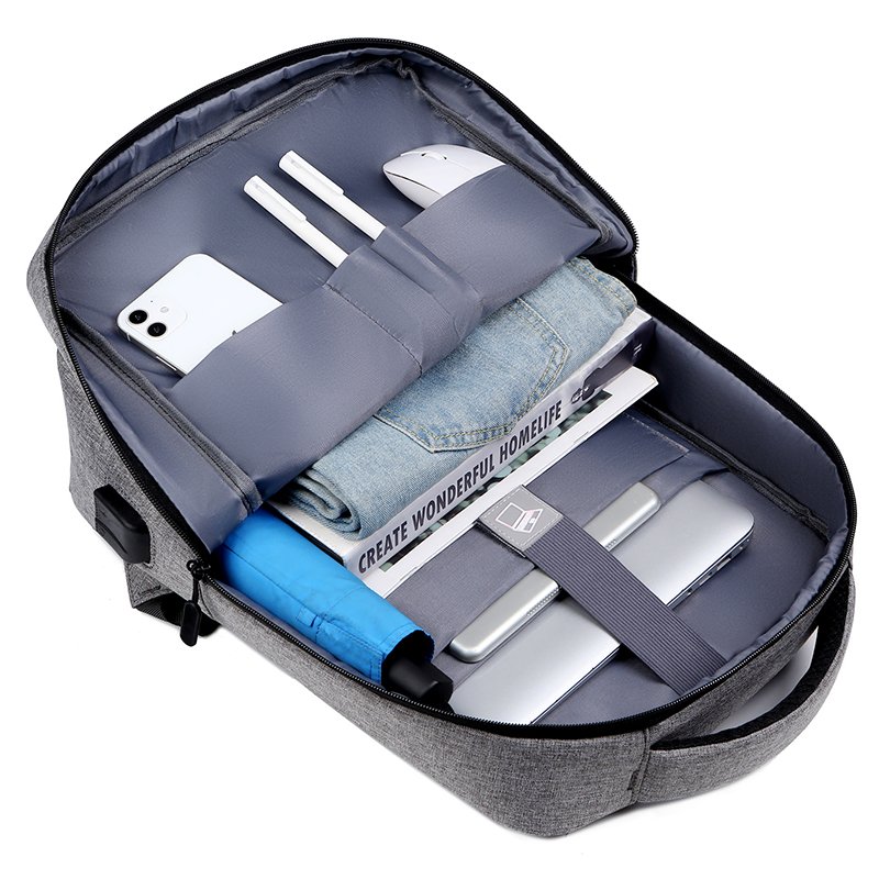 Wholesale Portable 15.6-Inch Laptop Backpack Oxford Material Business University Bag with USB Accessories Men School Students
