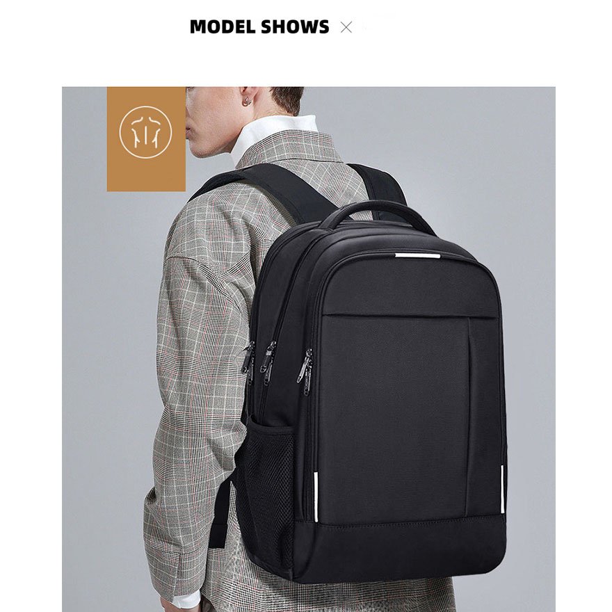 MOQ 1pc Travel Laptop Business Backpack with USB Charging Port Water Resistant College School Computer Bag Gift for Men & Women