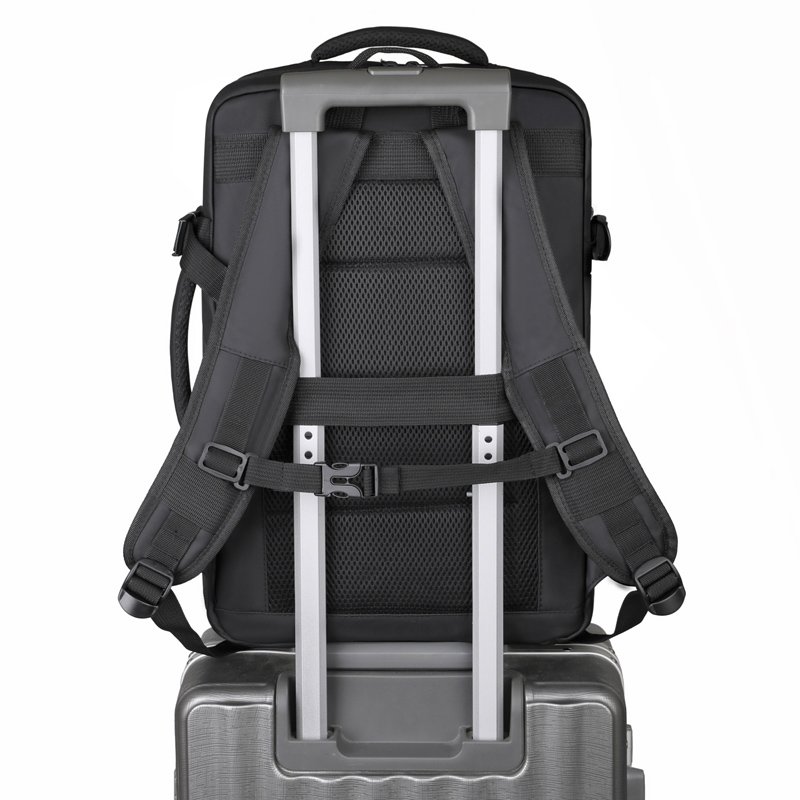 OMASKA Wholesale Backpack Office Computer Bag Black Nylon Custom Logo Laptop Backpacks