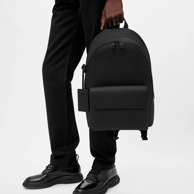 OEM Custom Logo Designer PU Leather Backpacks Bag Travel Business Anti Theft Backpack for Men Laptop backpack