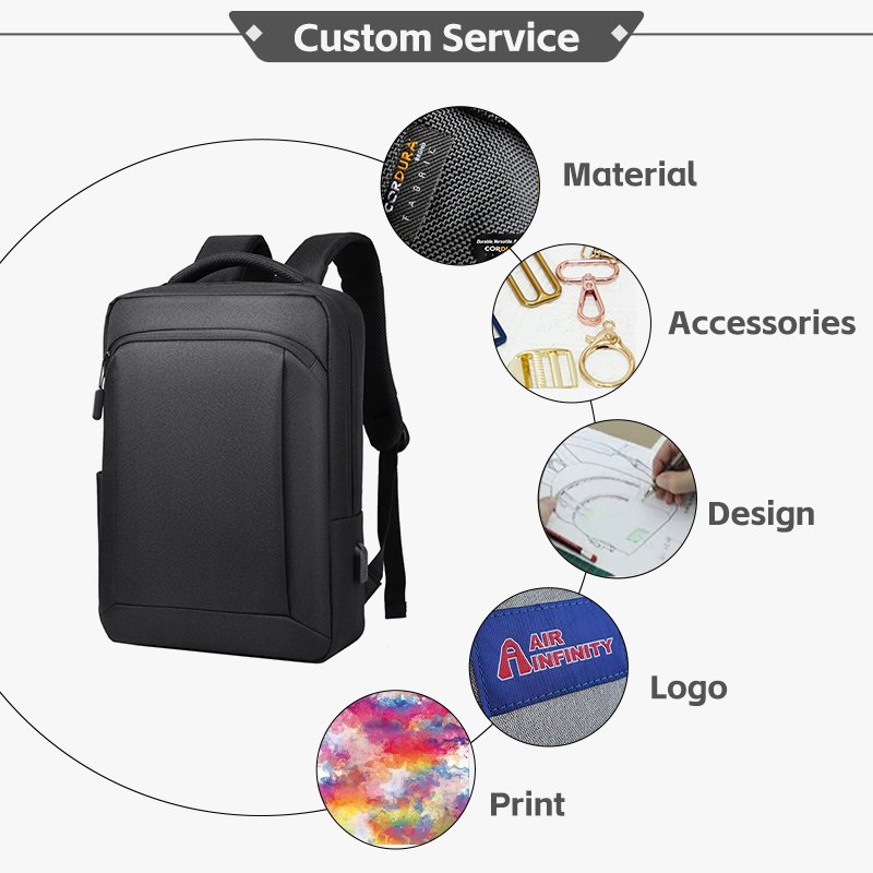 men's student travel laptop backpack bag custom design outdoor business waterproof backpack college high school bags with usb