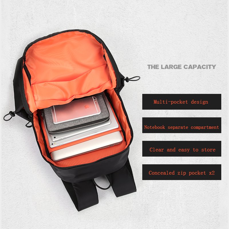 FENRUIEN Large Capacity School Backpack bags 15.6 Inch Laptop Backpacks USB Charging Outdoor Hiking Backpack for Male Mochila