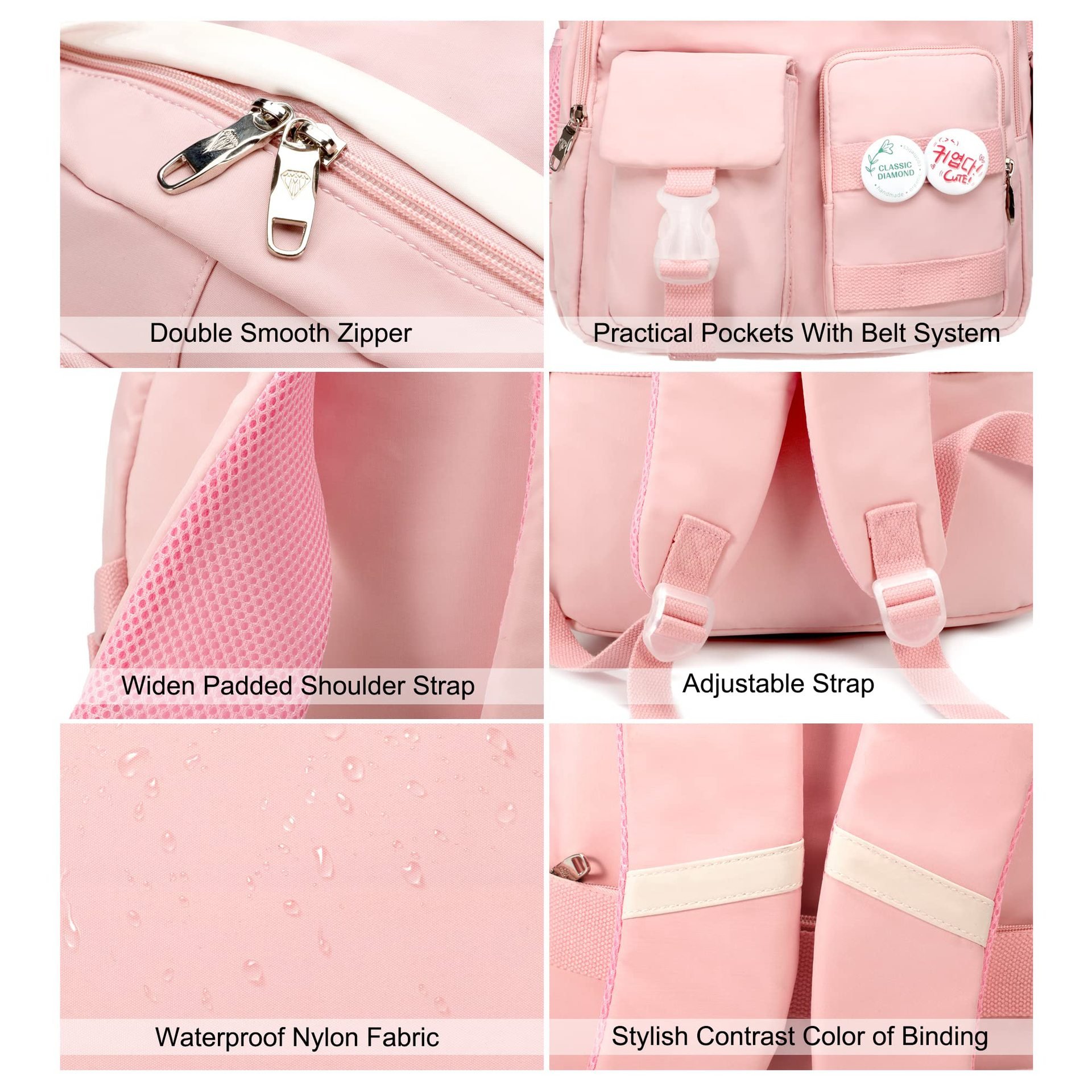 Anti Theft Travel Daypack Large Bookbags for Teens Girls Students Laptop Backpacks Inch School Bag College Backpack