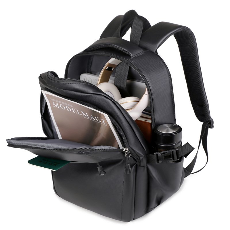 New Arrival Waterproof Pu Laptop Backpack With Chest Sling Bag 2 in 1 Outdoor Backpack Set
