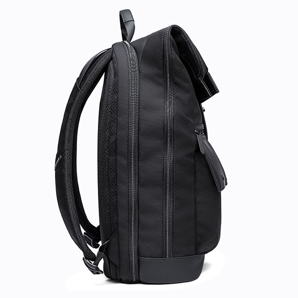 new designer expandable urban business trip travel vegan rucksack roll top custom logo leather bagpack men laptop backpack