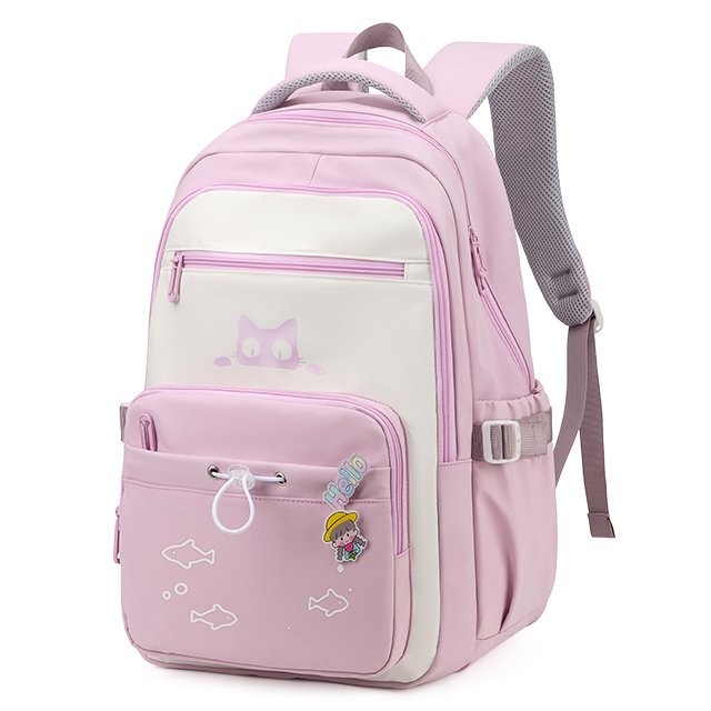 Waterproof school Preppy style laptop backpack for female girl and women usuage